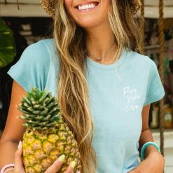 Pura Vida Bracelets Summer Vibes Fitted Tee Best Sellers
