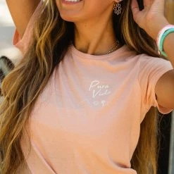 Pura Vida Bracelets Summer Vibes Fitted Tee Best Sellers