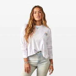 Pura Vida Bracelets Surf Tour Long Sleeve Boxy Tee Clothing