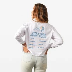Pura Vida Bracelets Surf Tour Long Sleeve Boxy Tee Clothing