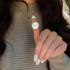 Pura Vida Bracelets Men's Engravable Double-Sided Spinner Necklace