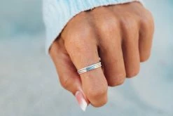 Pura Vida Bracelets Delicate Stacked Ring Jewelry
