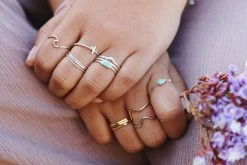 Pura Vida Bracelets Delicate Stacked Ring Jewelry