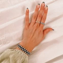 Pura Vida Bracelets Checkerboard Ring