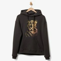 Pura Vida Bracelets Tiger Face Hoodie Clothing