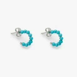 Pura Vida Bracelets Best Sellers Turquoise Hoop Earrings